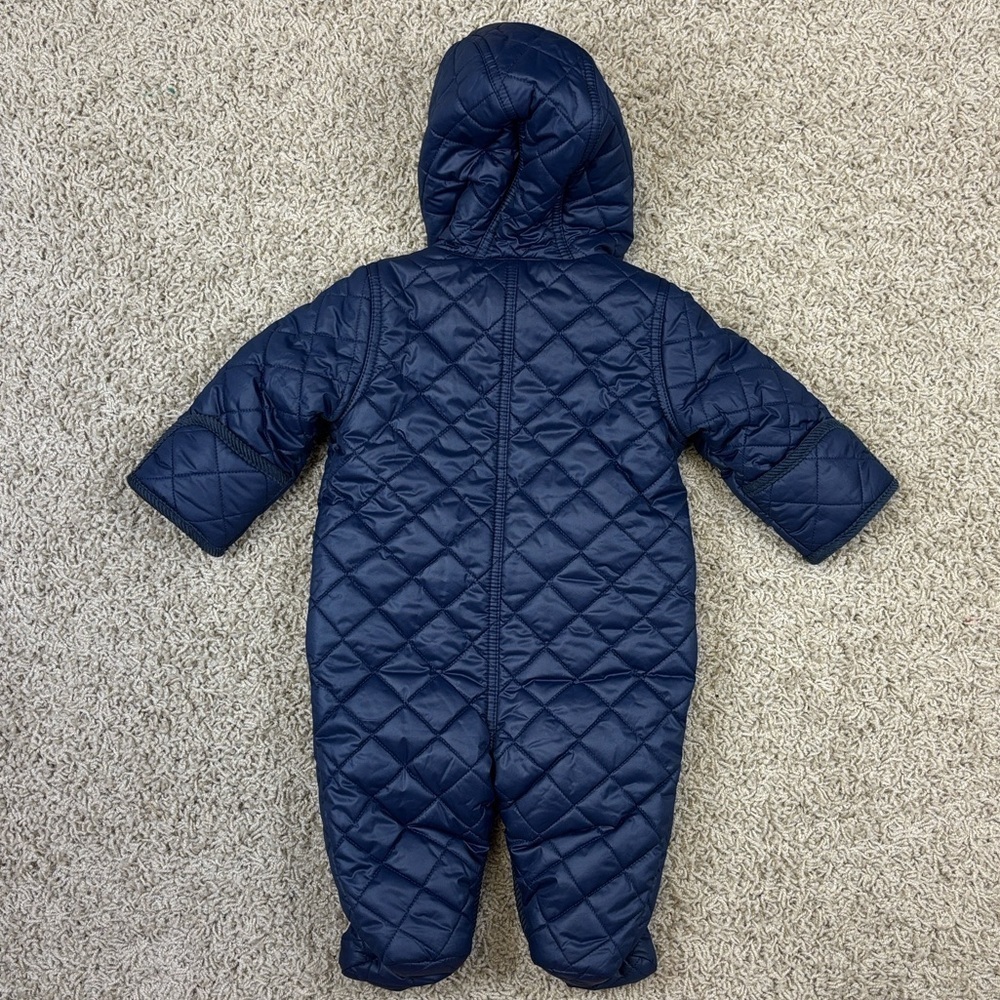 Ralph Lauren navy hooded barn bunting sz 3 months - Picture 7 of 7